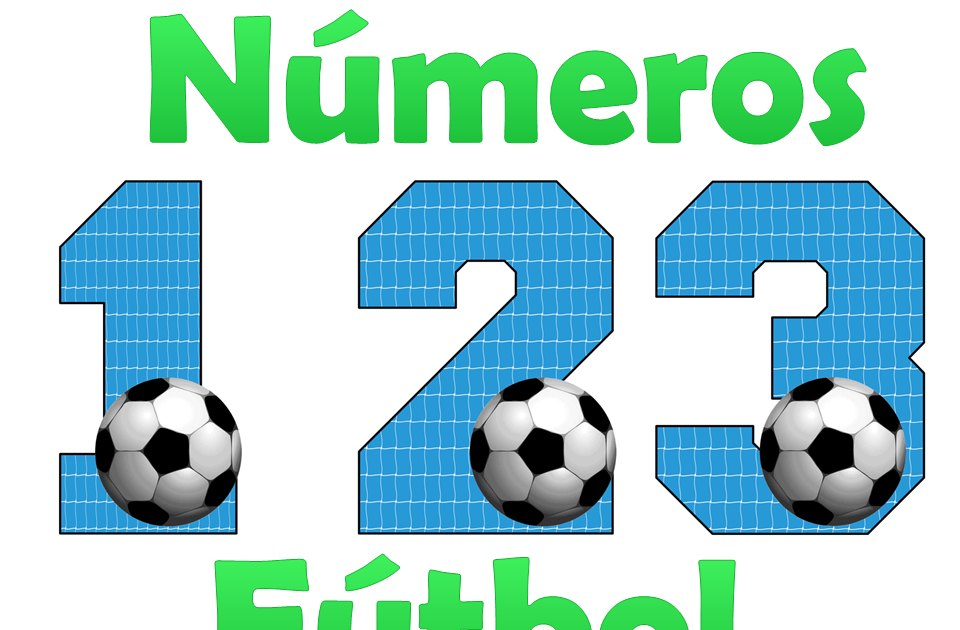 Kits imprimibles gratis Números Fútbol