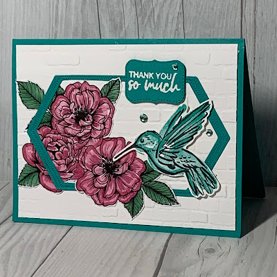 Thank You Card idea using Stampin' Up! True Love Designer Series Paper