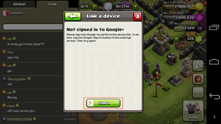 Trik Sign In COC 2 Akun