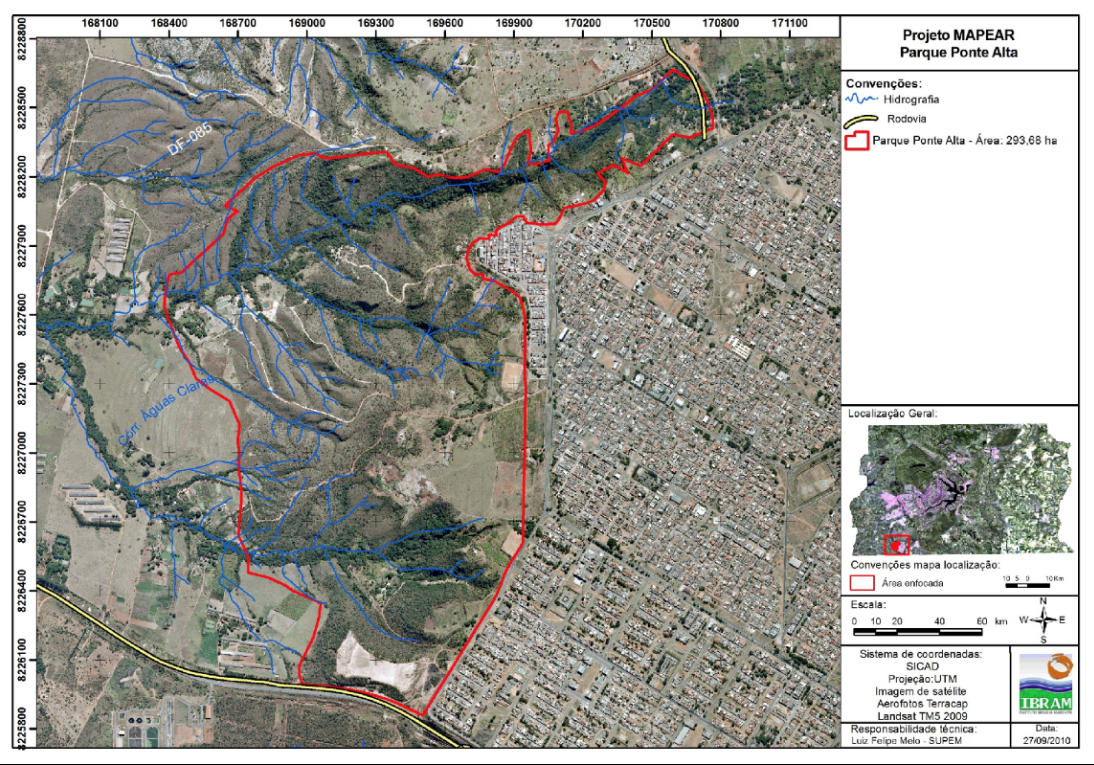 Mapa De Regularização Ponte Alta Norte Gama Df Parque Ponte Alta do Gama: definição da poligonal | Gama Livre