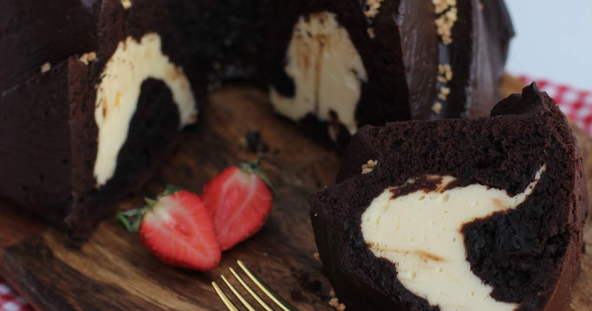 Schokokuchen mit Käsekuchenfüllung