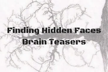 Hidden Faces Picture Brain Teasers: Observational Test