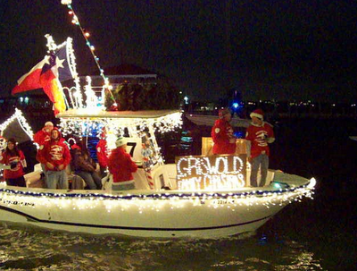 Kemah christmas boat parade route