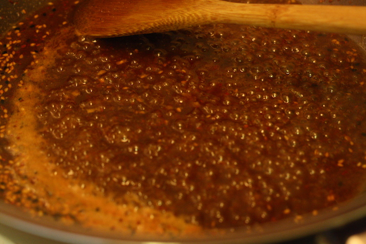 Spicy miso sauce glaze