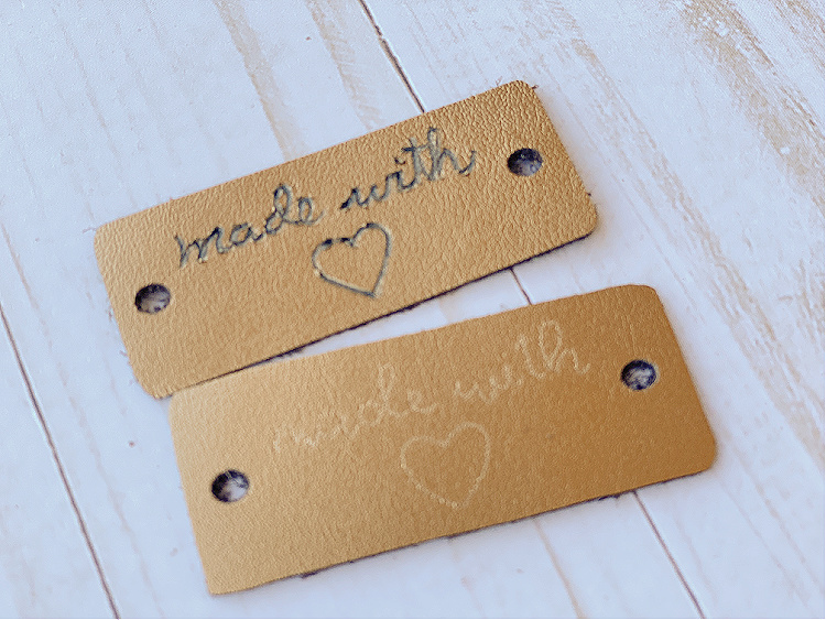 Custom Engraved Faux Suede Labels Sew on Clothing Labels Clothing Tags  Sewing Labels Garment Tags Quilt Labels Logo Tags for Clothing 