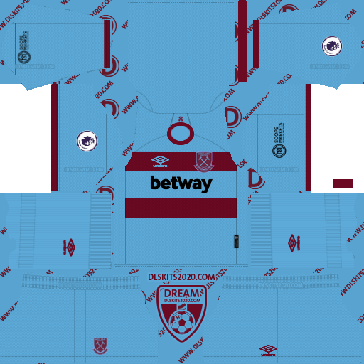 kit west ham dream league soccer 2019