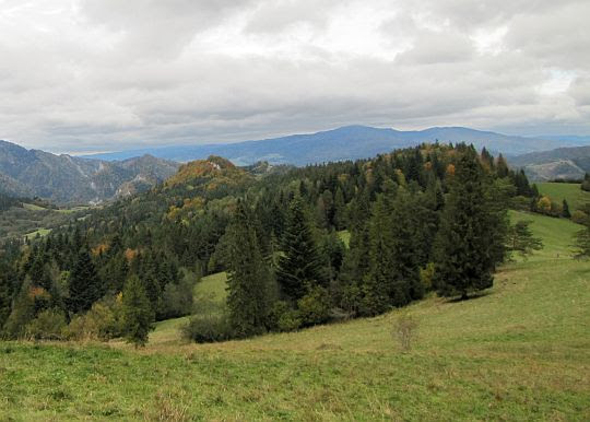 Grzbiet Małych Pienin za nami. Grzbiet Małych Pienin za nami.