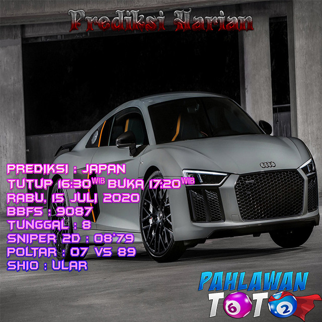 Prediksi Harian Japan, Rabu 15 Juli 2020 Paito Warna dan