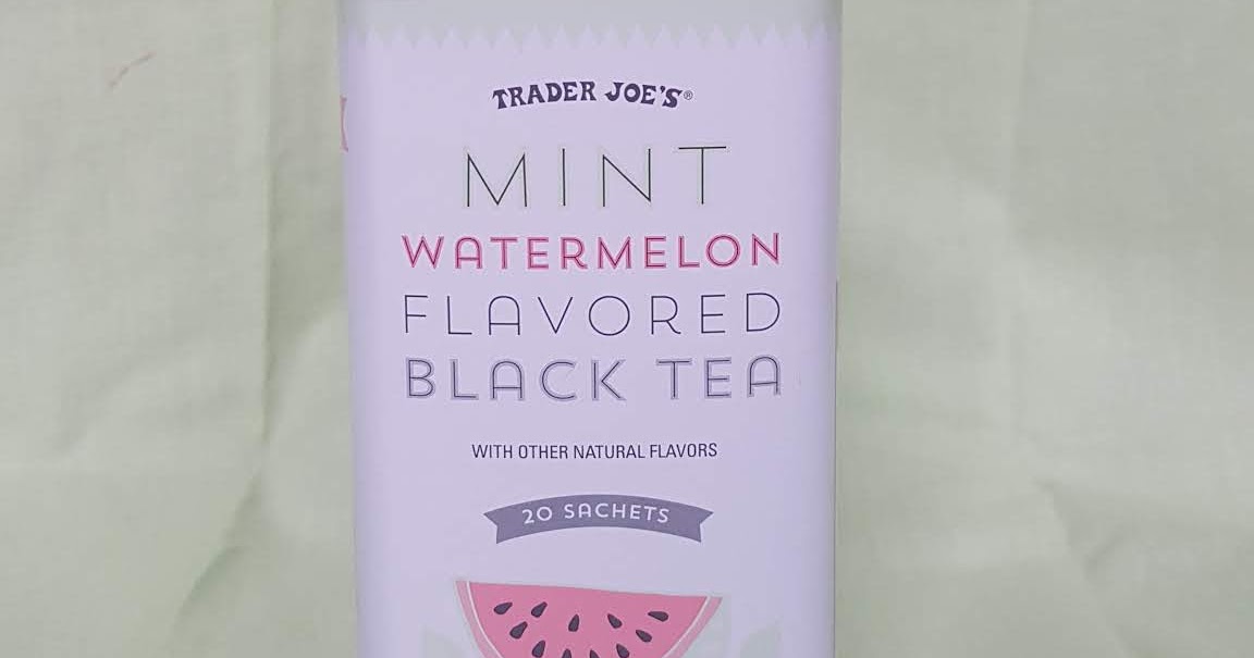 Food Review Trader Joe's Watermelon Mint Black Tea