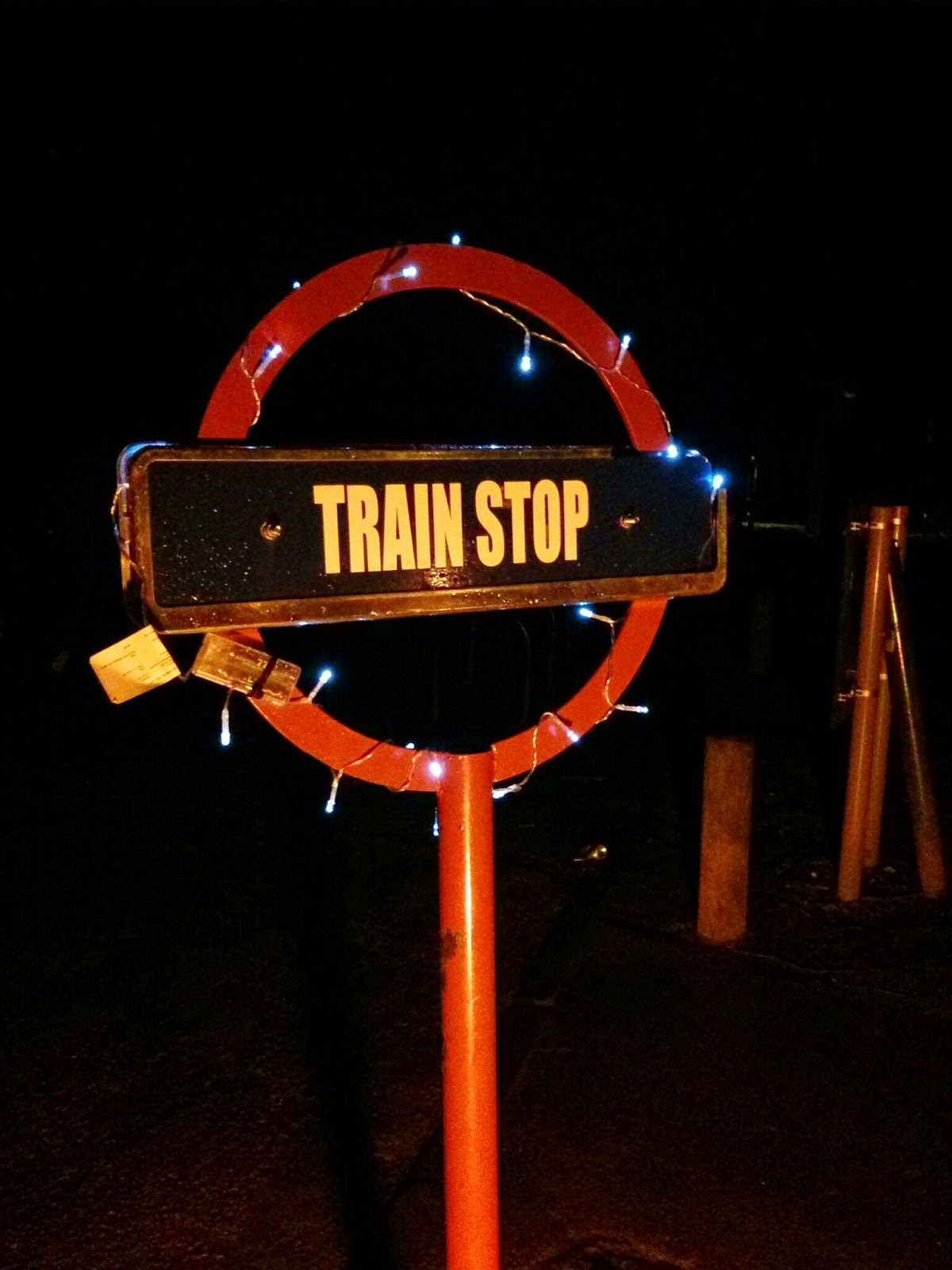 Christmas train stop