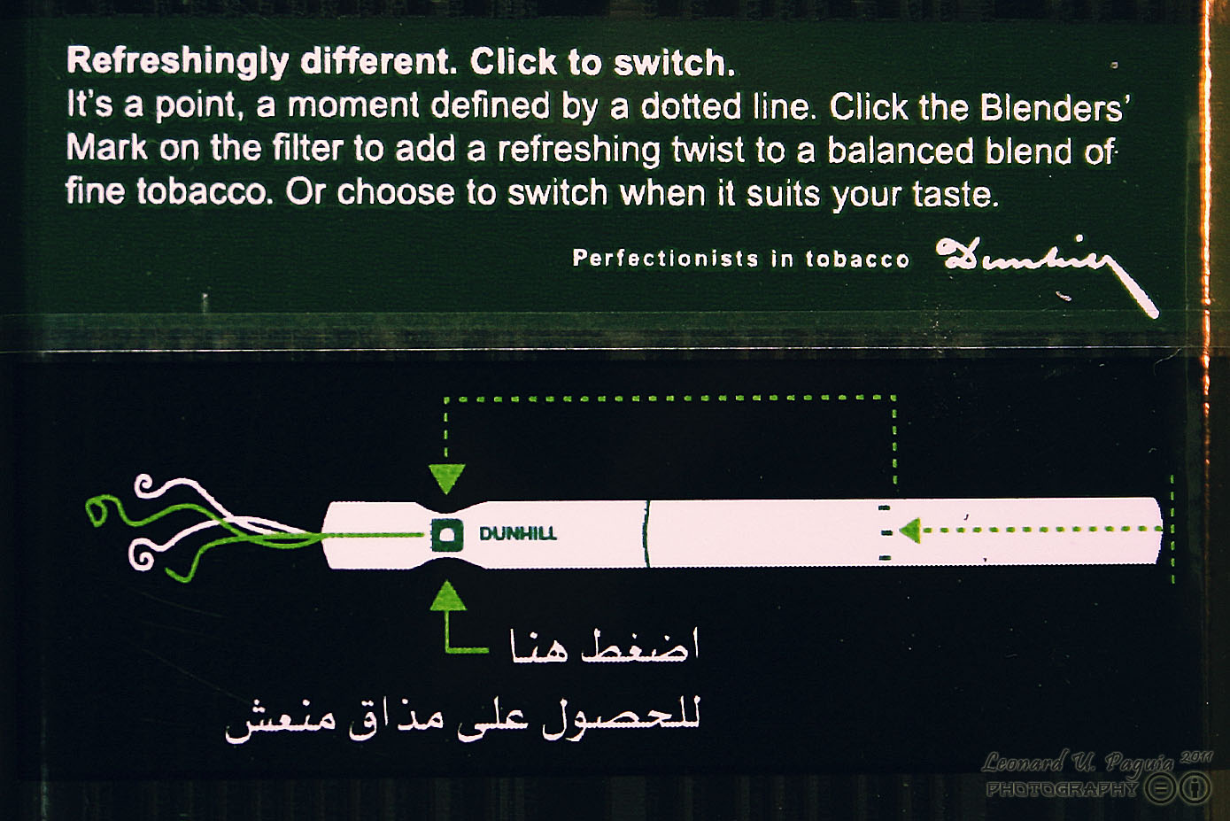 E S P I Y A N G M A N D I R I G M A Dunhill Switch