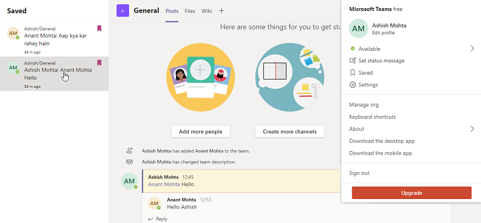 Leggi tutti i messaggi salvati in Microsoft Teams