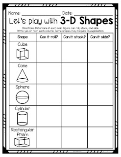 3 Activities for Teaching 3D Shapes | TheHappyTeacher