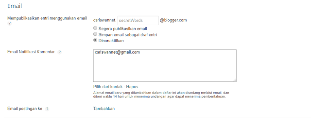 Notifikasi Komentar Blogger Hilang