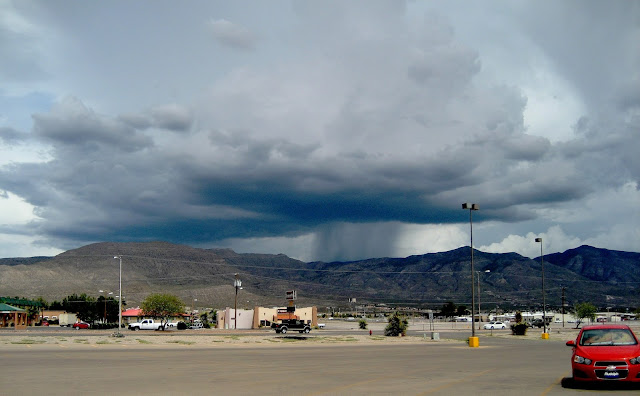 Rain over the Sacramento Mountains. Alamogordo, New Mexico. July 2013.