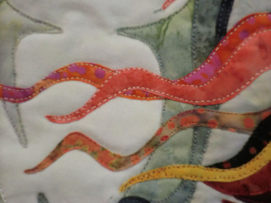 Quilt Whimsy Friday Finishes Finished Applique Edges Part 1, Raw