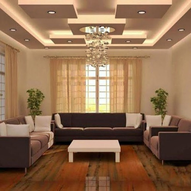 10 Modern Ceiling Designs For the Living Room - Dream House
