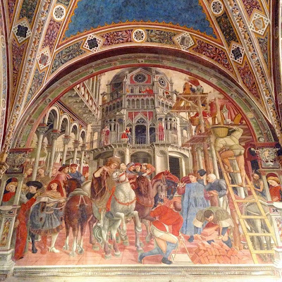 Pellegrinaio, Siena: L'elemosina del vescovo (Domenico di Bartolo 1441-1448)