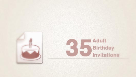 Examples of Adult Birthday Invitations