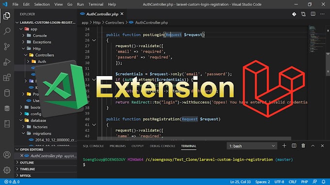12 The Best Extension Visual Studio Code for Laravel