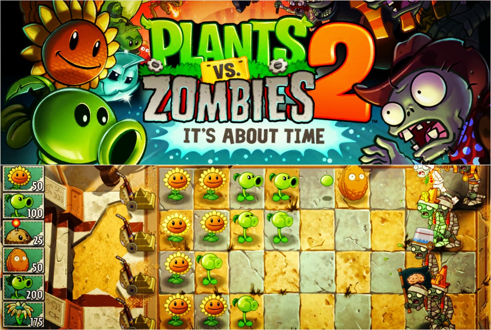 free plants vs zombies 2 online game