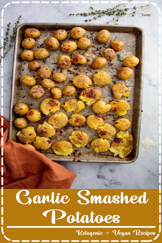 Garlic Smashed Potatoes - Vegan Quick Healthy Recipes