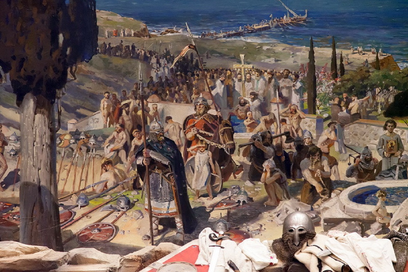 Осада корсуни год. Корсунь взятие владимиром. Поход на корсунь князя владимира. Осада херсонеса князем владимиром. Осада корсуни князем владимиром.