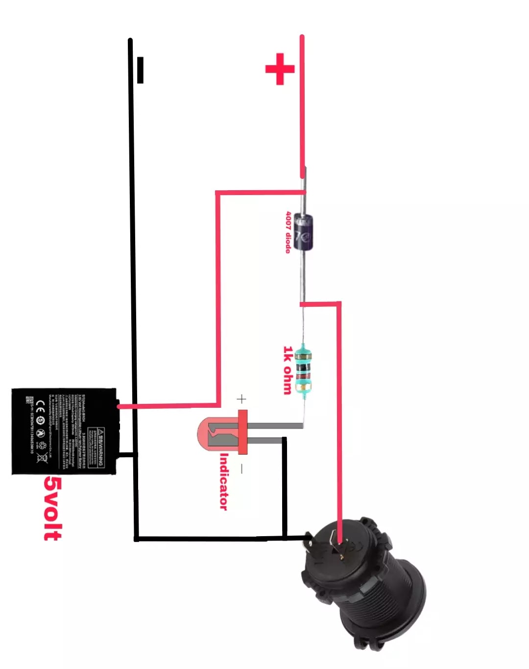 5 volt battery charger circuit diagram