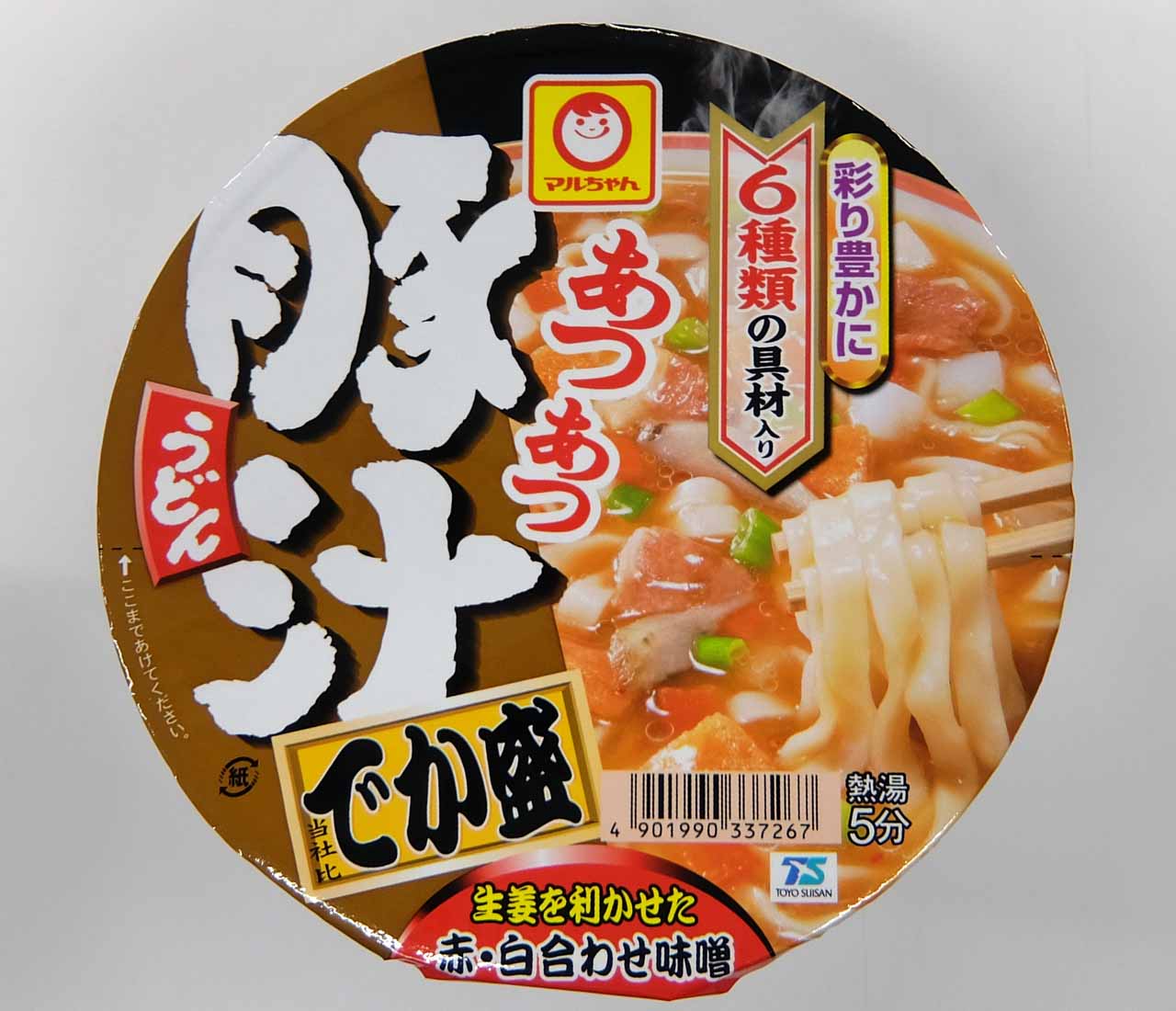 マルちゃん あつあつ豚汁うどん でか盛 実食
