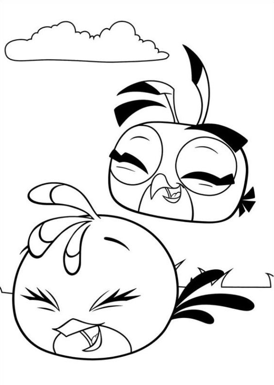 Tranh tô màu Angry Birds 8