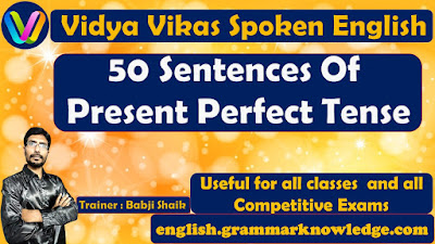 50 Sentences Of Present Perfect Tense