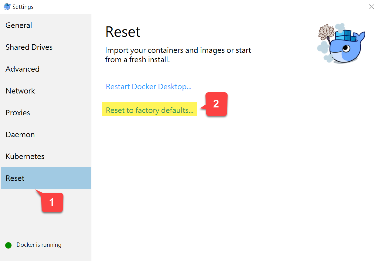 Reset Reset