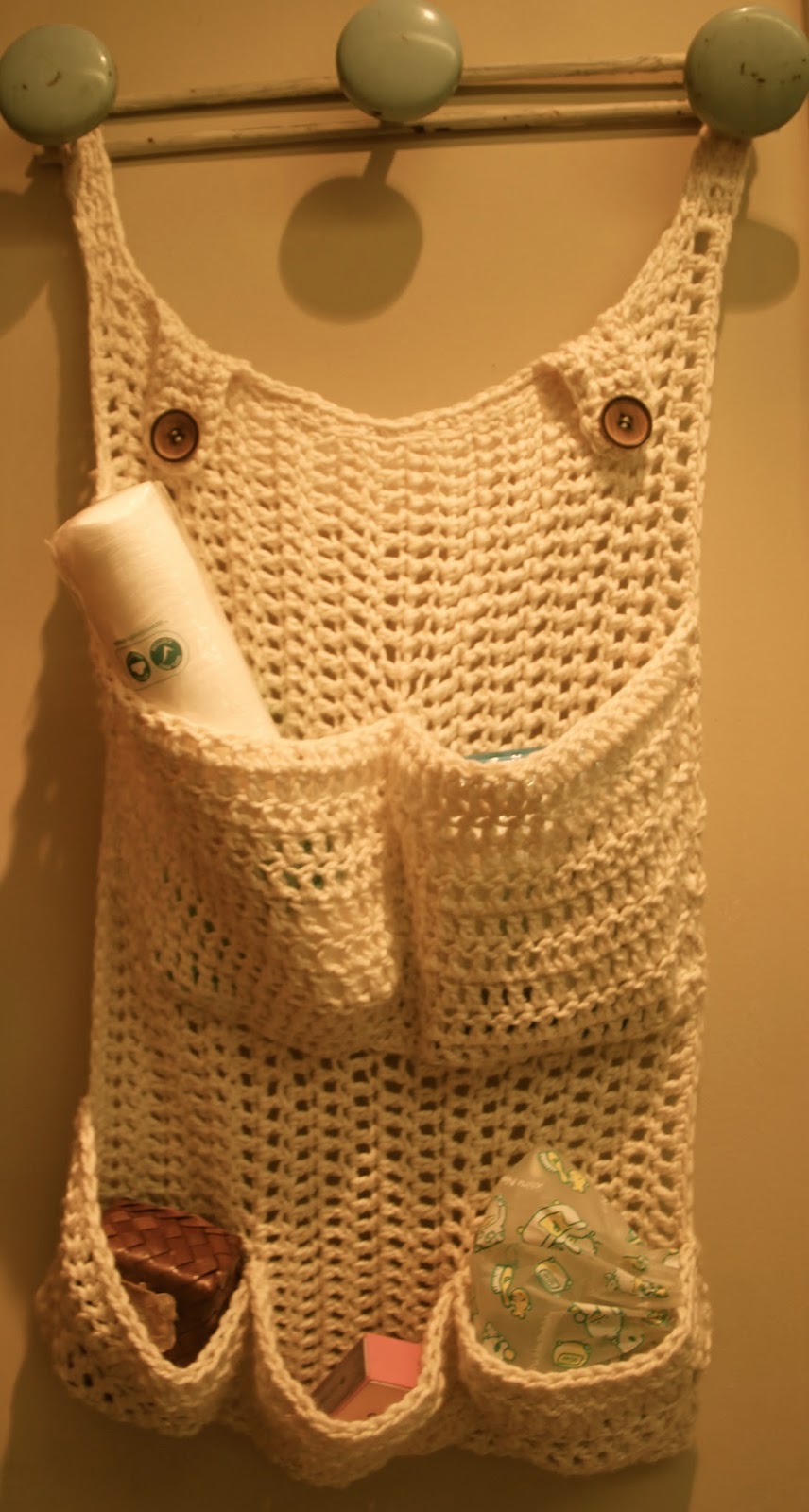 Crochet Brio Crochet Wall Storage Pockets