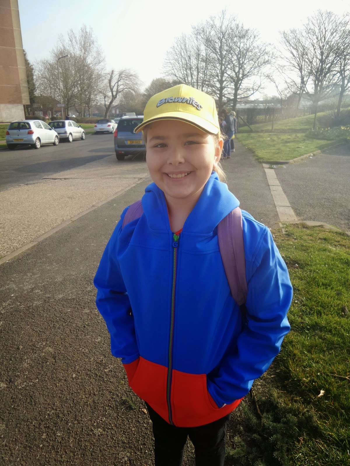 Top Ender in her Guides gear about to go on a Guides Trip