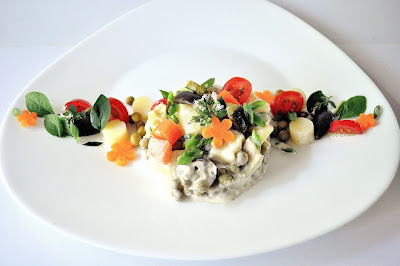 Kartoffelsalat, spanische Art spanischer Kartoffelsalat