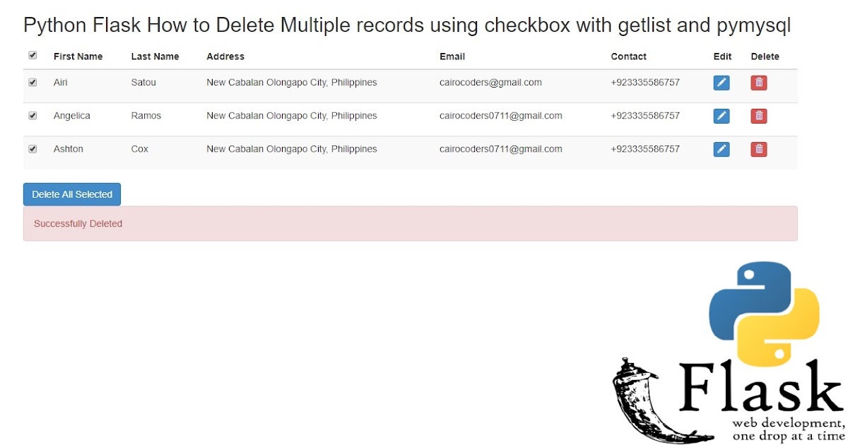 Laravel Ajax Multiple Delete Records Using Checkbox Example Tuts Make