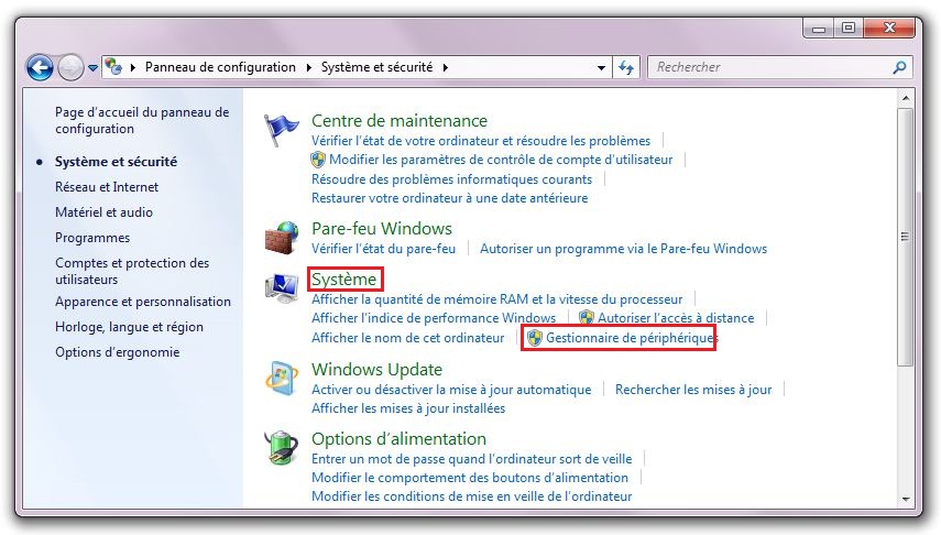 Téléchargements de pilote de carte réseau Windows 7