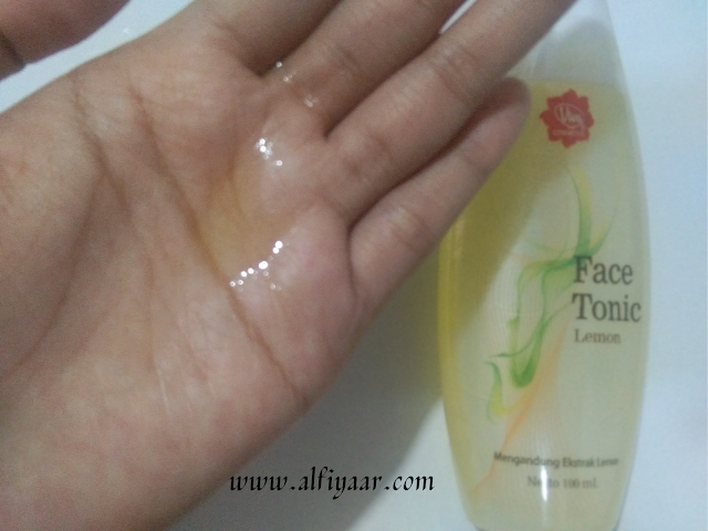 Tekstur Face Tonic Lemon