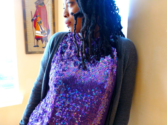 Cardigan and Sequins