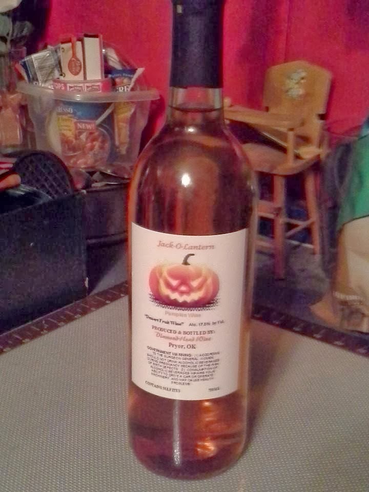 Tahlequah Tasty Tidbits Pumpkin Wine, Who Knew?