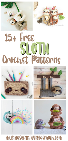 Musings of an Average Mom: Free Sloth Crochet Patterns