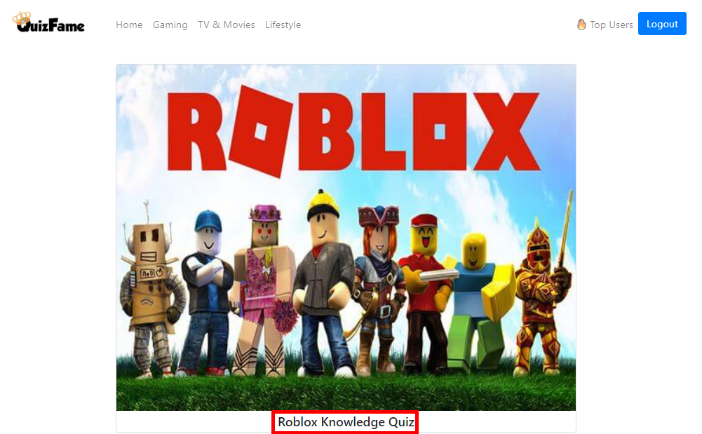 Answers For Roblox Quiz
