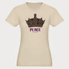 Peace Crown Organic Women's Fitted T-Shirt