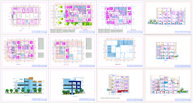 The Luxury Apartment Building Project DWG