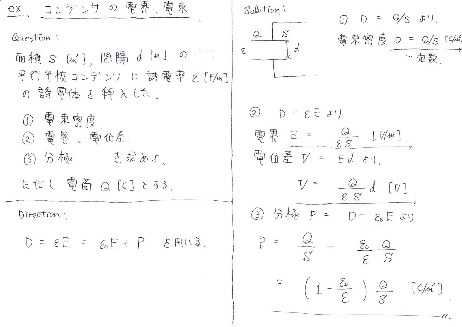 平行 平板 コンデンサ