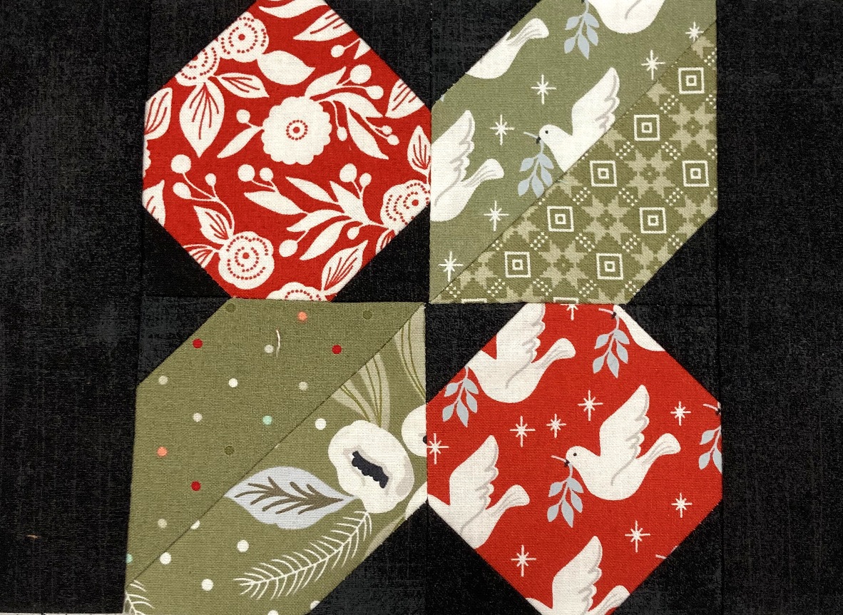 Happy Quilting All the Trimmings Mystery Quilt Along Block 1