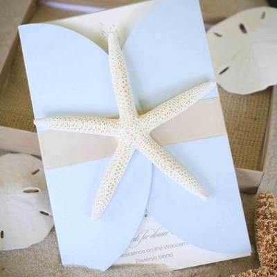 Great Ideas for the Busy Little Bride: Beach Themed Wedding Invitations!
