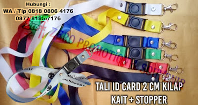 Tali ID Card 2 cm, Tali id ukuran 2 cm, Tali Id Card Nilon 2 cm, Jual Tali Id Card Komplit, Tali Hp Murah ukuran lebar 2 cm dengan stoper dan kait logam termurah