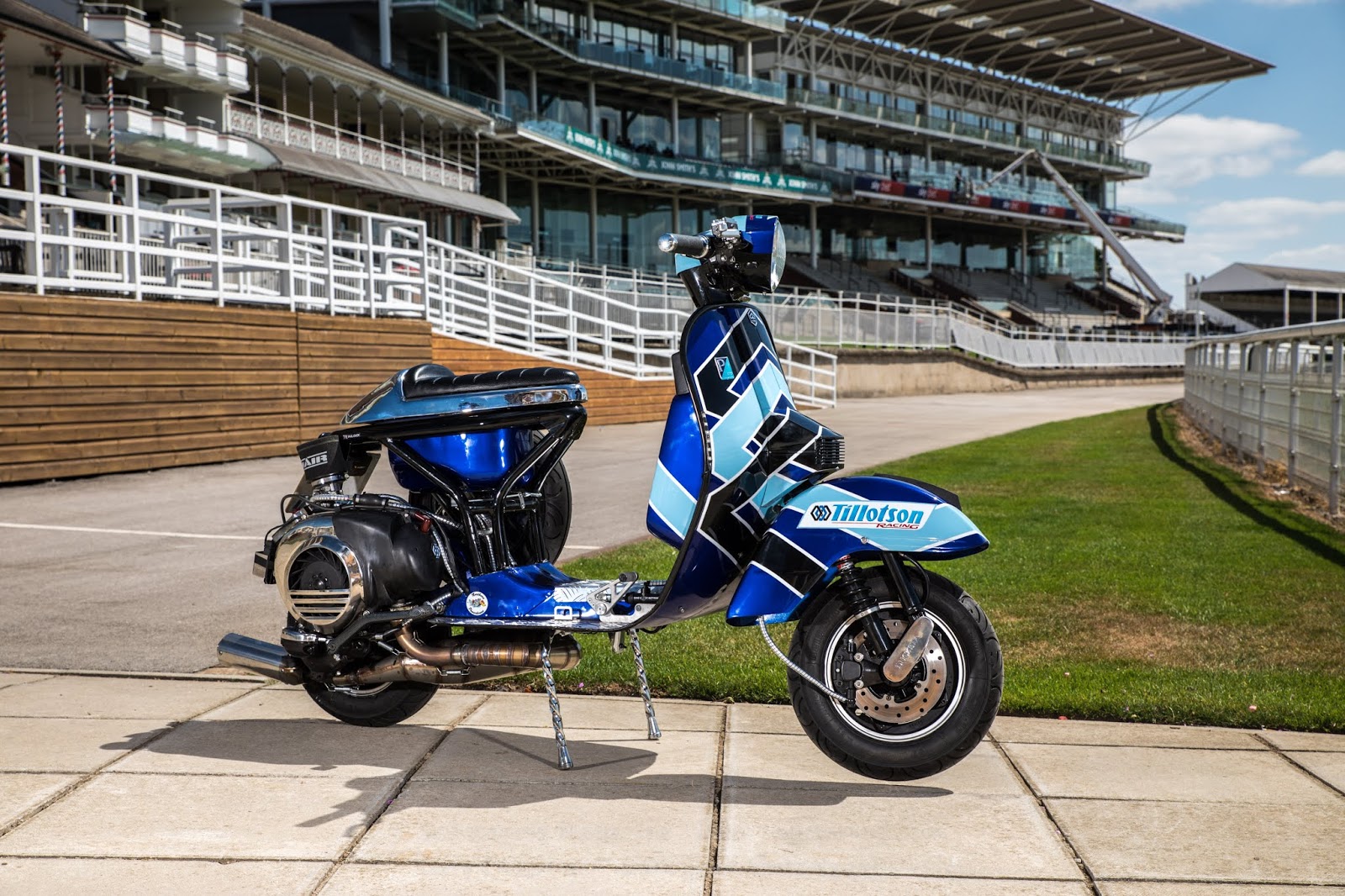 Vespa PX Tillotson street racer RocketGarage Cafe Racer Magazine