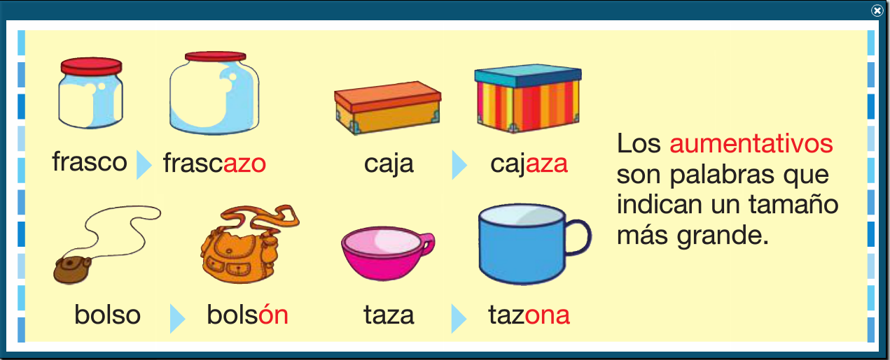 Mis cosicas de segundo: LOS AUMENTATIVOS